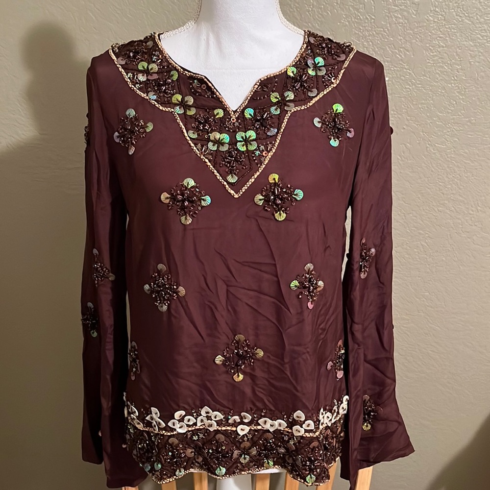 Lillie Rubin 100 percent silk top.